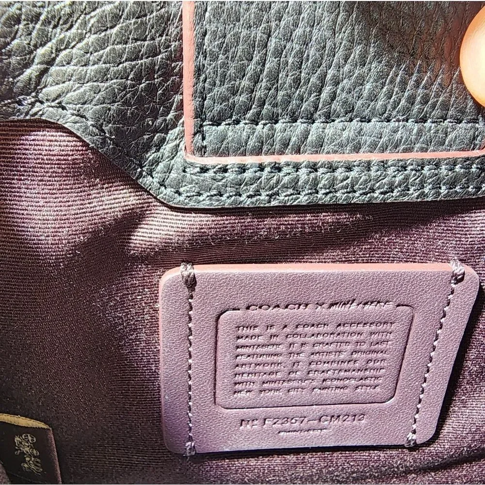 NWT CM213 Coach X Mint + Serf North South Mini Tote